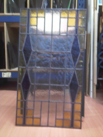 Glas in Lood paneel voor dat het in isolatieglas wordt gezet.